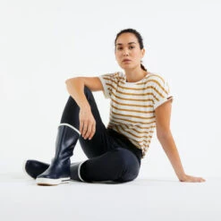 Tribord Bottes Caoutchouc Adulte SAILING 500 Navy -Pêche Promotion Boutique bottes caoutchouc adulte sailing 500 navy 2