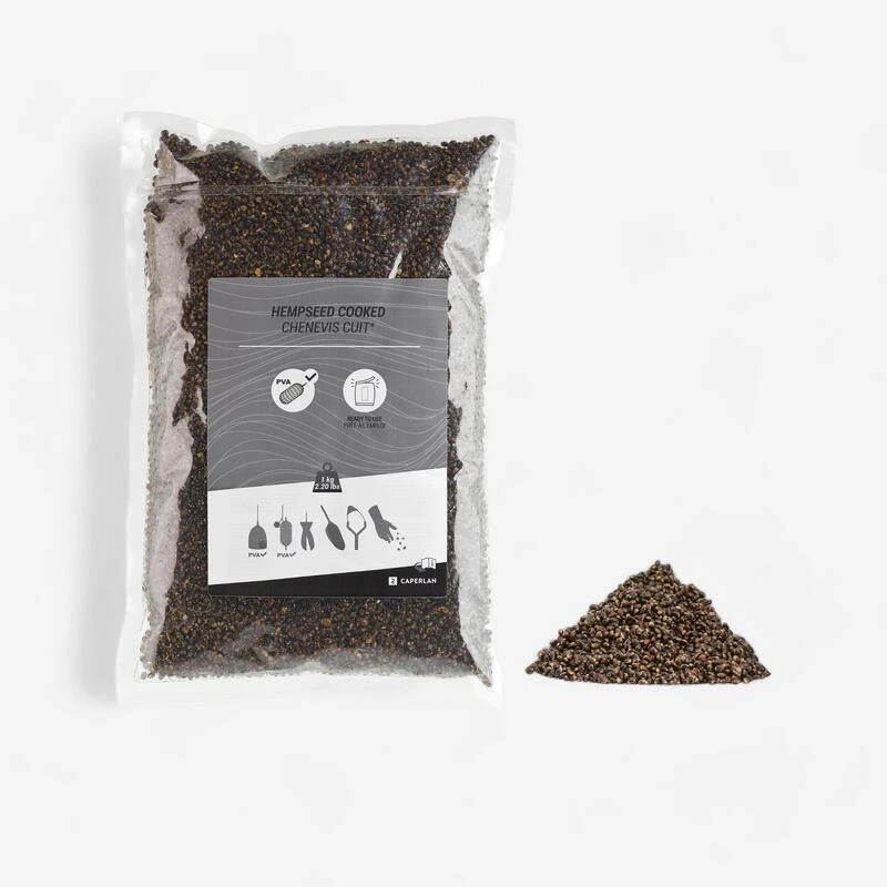 Chènevis Cuit 1kg Graines Pêche De La Carpe 3 Chènevis Cuit 1kg Graines Pêche De La Carpe