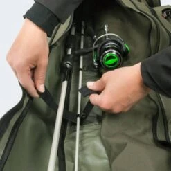 Fourreau 4 Cannes à Pêche | 2 Compartiments | Olive | 125 Cm - 210 Cm -Pêche Promotion Boutique fourreau 4 cannes a peche 2 compartiments olive 125 cm 210 cm 2