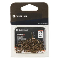HAMEÇON SIMPLE BRONZE RENVERSE NON MONTE PA HK 0R X50 -Pêche Promotion Boutique hamecon simple bronze renverse non monte pa hk 0r x50 6