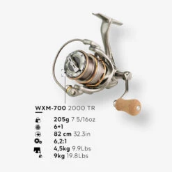 Moulinet Pêche Aux Leurres Truite - WXM 700 2000 TR -Pêche Promotion Boutique moulinet peche aux leurres truite wxm 700 2000 tr 1